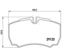 BREMBO P 24 084 Juego de pastillas de freno