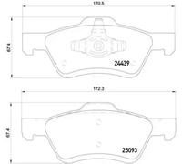 Pastillas de freno P 24 159 BREMBO para MAZDA FORD FORD USA