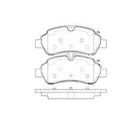 Pastillas de freno P 24 209 BREMBO para FORD TRANSIT V363 Autobús