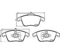 Pastillas de freno P 24 211 BREMBO para FORD MONDEO V Sedán MONDEO V Hatchback