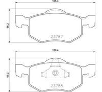 BREMBO P 24 219 Juego de pastillas de freno
