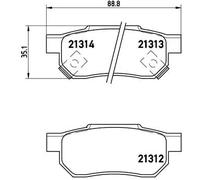 Pastillas de freno P 28 017 BREMBO para ROVER HONDA ACURA MG