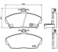 Pastillas de freno P 28 020 BREMBO para ROVER HONDA MG