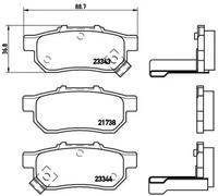 Pastillas de freno P 28 025 BREMBO para HONDA CRX III CIVIC V Hatchback JAZZ III