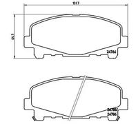 Brembo P 28 043 Pastillas de Frenos