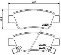 Pastillas de freno P 28 046 BREMBO para HONDA CR-V III CR-V IV