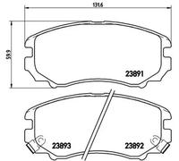 Pastillas de freno P 30 018X BREMBO para KIA HYUNDAI