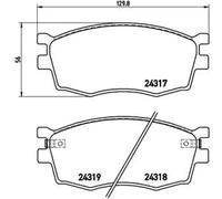Pastillas de freno P 30 026 BREMBO para KIA HYUNDAI