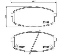 Pastillas de freno P 30 034 BREMBO para KIA HYUNDAI