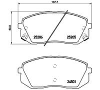 Pastillas de freno P 30 056E BREMBO para KIA SOUL II