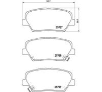 Pastillas de freno P 30 070 BREMBO para HYUNDAI KIA