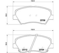 Pastillas de freno P 30 073 BREMBO para HYUNDAI KIA
