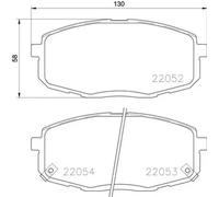 Frenado > Pastillas de freno > Juego de 4 pastillas de freno