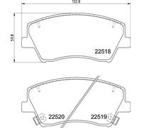 Pastillas de freno P 30 107E BREMBO para HYUNDAI IONIQ