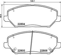 BREMBO Bremsbelagsatz, Scheibenbremse P30110