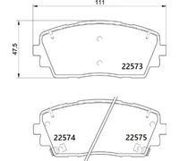 Pastillas de freno P 30 115 BREMBO para KIA PICANTO II