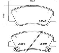Pastillas de freno P 30 122 BREMBO para HYUNDAI KIA