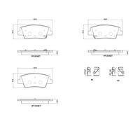 Pastillas de freno P 30 152 BREMBO para GENESIS HYUNDAI KIA