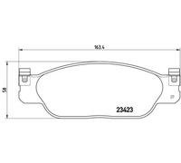 Pastillas de freno P 36 012 BREMBO para LINCOLN JAGUAR