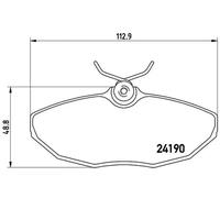 Pastillas de freno P 36 015 BREMBO para JAGUAR S-TYPE II