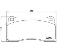 Pastillas de freno P 36 018 BREMBO para NISSAN JAGUAR DAIMLER