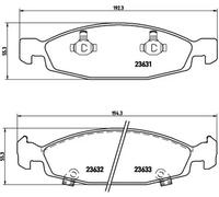 Pastillas de freno P 37 005 BREMBO para JEEP CHEROKEE GRAND CHEROKEE II