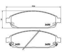 Pastillas de freno P 37 010 BREMBO para JEEP GRAND CHEROKEE III COMMANDER
