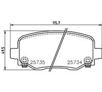 Pastillas de freno P 37 020 BREMBO para JEEP CHEROKEE CHEROKEE VAN