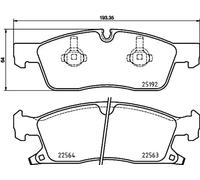Pastillas de freno P 37 022 BREMBO para JEEP GRAND CHEROKEE IV