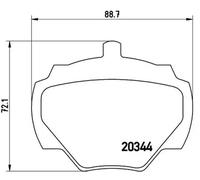 Pastillas de freno P 44 001 BREMBO para LAND ROVER RANGE ROVER I DEFENDER Cabrio