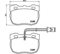 Pastillas de freno P 44 004 BREMBO para LAND ROVER DISCOVERY I