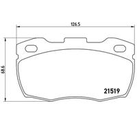Brembo P 44 005 Pastillas de Frenos