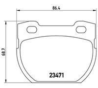Pastillas de freno P 44 006 BREMBO para LAND ROVER DEFENDER Station Wagon