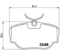 Pastillas de freno P 44 009 BREMBO para LAND ROVER RANGE ROVER II DISCOVERY II