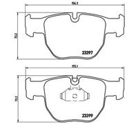 Pastillas de freno P 44 012 BREMBO para LAND ROVER RANGE ROVER III