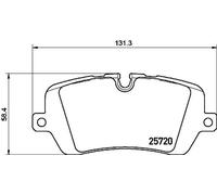 Pastillas de freno P 44 021 BREMBO para LAND ROVER RANGE ROVER IV DISCOVERY V