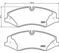 Pastillas de freno P 44 024 BREMBO para LAND ROVER RANGE ROVER III DISCOVERY IV