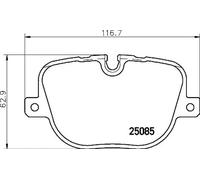 Pastillas de freno P 44 025 BREMBO para LAND ROVER RANGE ROVER III