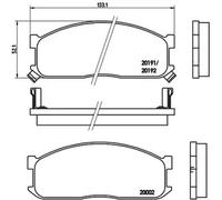 Pastillas de freno P 49 010 BREMBO para MAZDA FORD KIA