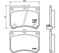 Pastillas de freno P 49 011 BREMBO para MAZDA MX-3 323 S V 323 C V 323 F V