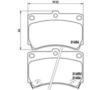 Pastillas de freno P 49 016 BREMBO para MAZDA KIA