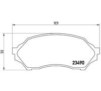 Pastillas de freno P 49 027 BREMBO para MAZDA 323 S VI Sedán 323 F VI Hatchback