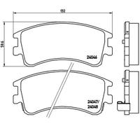 Pastillas de freno P 49 032 BREMBO para MAZDA 6 Hatchback 6 Sedán