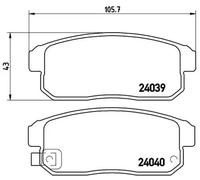 Pastillas de freno P 49 035 BREMBO para MAZDA RX-8