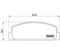 Brembo P 49 036 Pastillas de Frenos