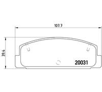 Pastillas de freno P 49 037 BREMBO para MAZDA 626 V 626 V Hatchback