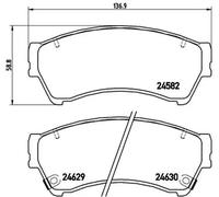 Pastillas de freno P 49 039 BREMBO para MAZDA 6 Hatchback 6 Station Wagon