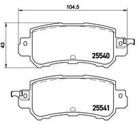 Brembo P 49 047 Pastillas de Frenos