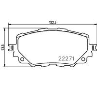 Pastillas de freno P 49 054 BREMBO para MAZDA FIAT ABARTH
