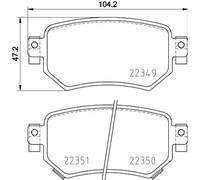 Juego de pastillas de freno BREMBO P 49 059, atrás